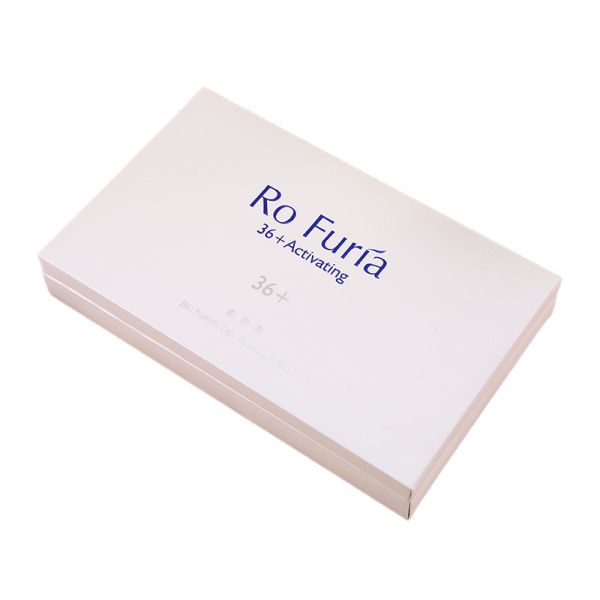 Customized Luxury Flip Top Gift Box Hot Stamping Logo Skincare With Sponge Lining