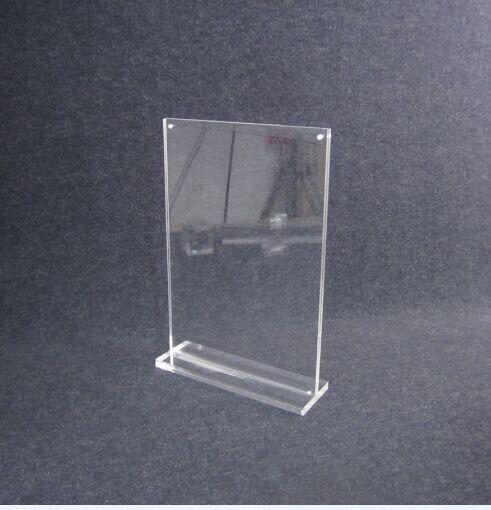 COMER A5 Acrylic display holder stand for Inserts, Tag, Brochure, Leaflet for merchandise.