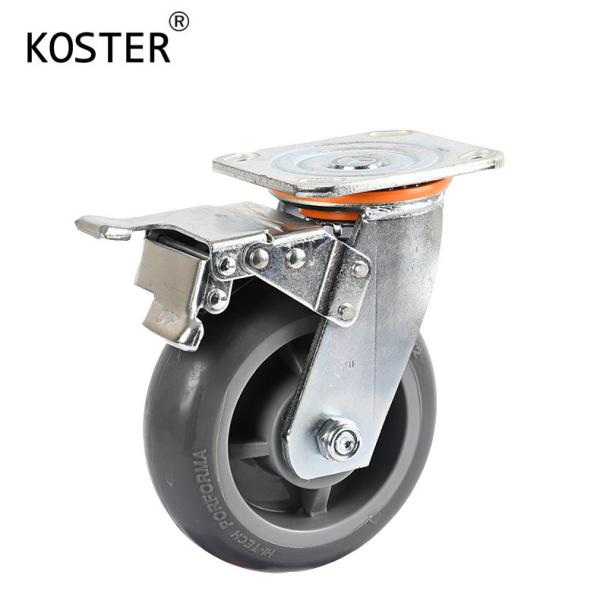 350kg Maximum Load TPR Casters for High Temperature Industrial Trolley Scaffold Wheels