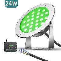 A piscina subaquática de SS316L ilumina a cor de 900LM 24W que muda DMX512