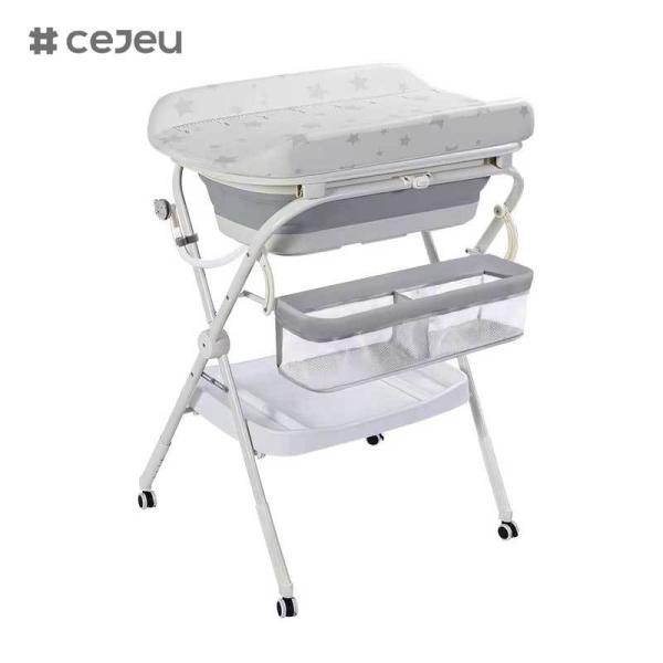 CJ-QC6605-1 Three-In-One All-In-One Care Table for Newborn Babysitting Bathing Washing for Mobile Diapering-Baby Bath Products Wholesale
