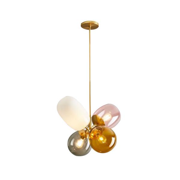 La longueur créative simple 48cm de ballon a coloré les lumières pendantes en verre