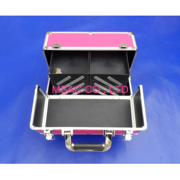 Six Trays Makeup Carrying Case , Detachable Professional Makeup Train Case