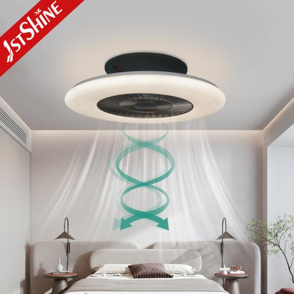 Ventilador de tecto LED com 4 cores de iluminação e controle remoto