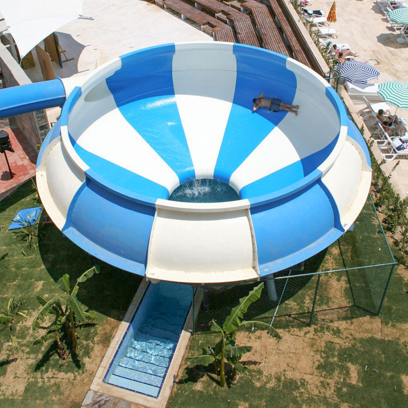 Space Basin Slide (H=12m)  High Thrill Water Park Slide For Sale  FRP  304 Stainless Stee