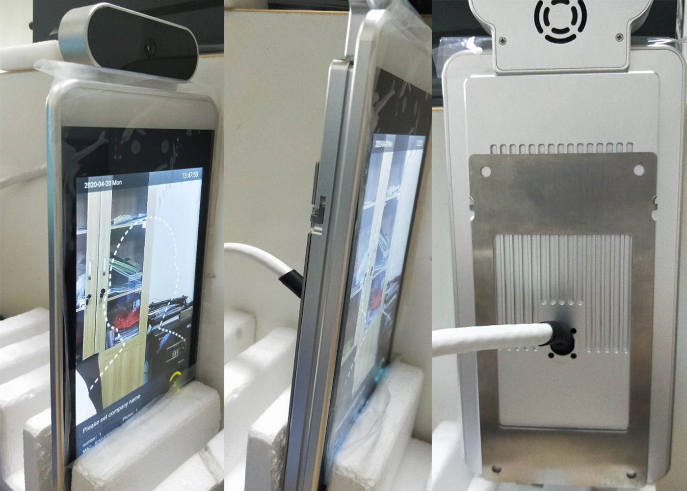 Безопасная машина читателя карты распознавания лиц RFID киоска измерения температуры для программного обеспечения MIPS системы управления доступом