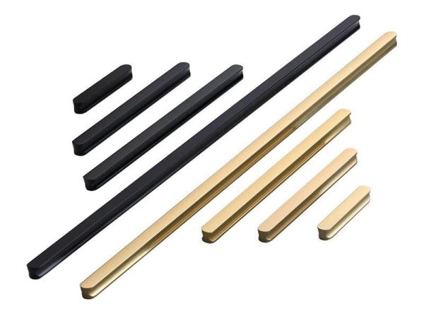 Smple Modern Aluminum long handles Factory Price Top quality plated 1200mm Gold Cabinet Handle