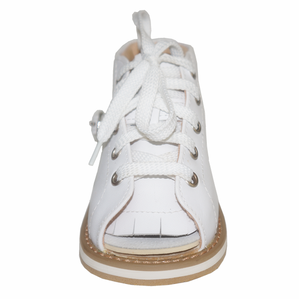 Genuines Leather Denis Brown Kids Orthopedic Shoes For Club Foot