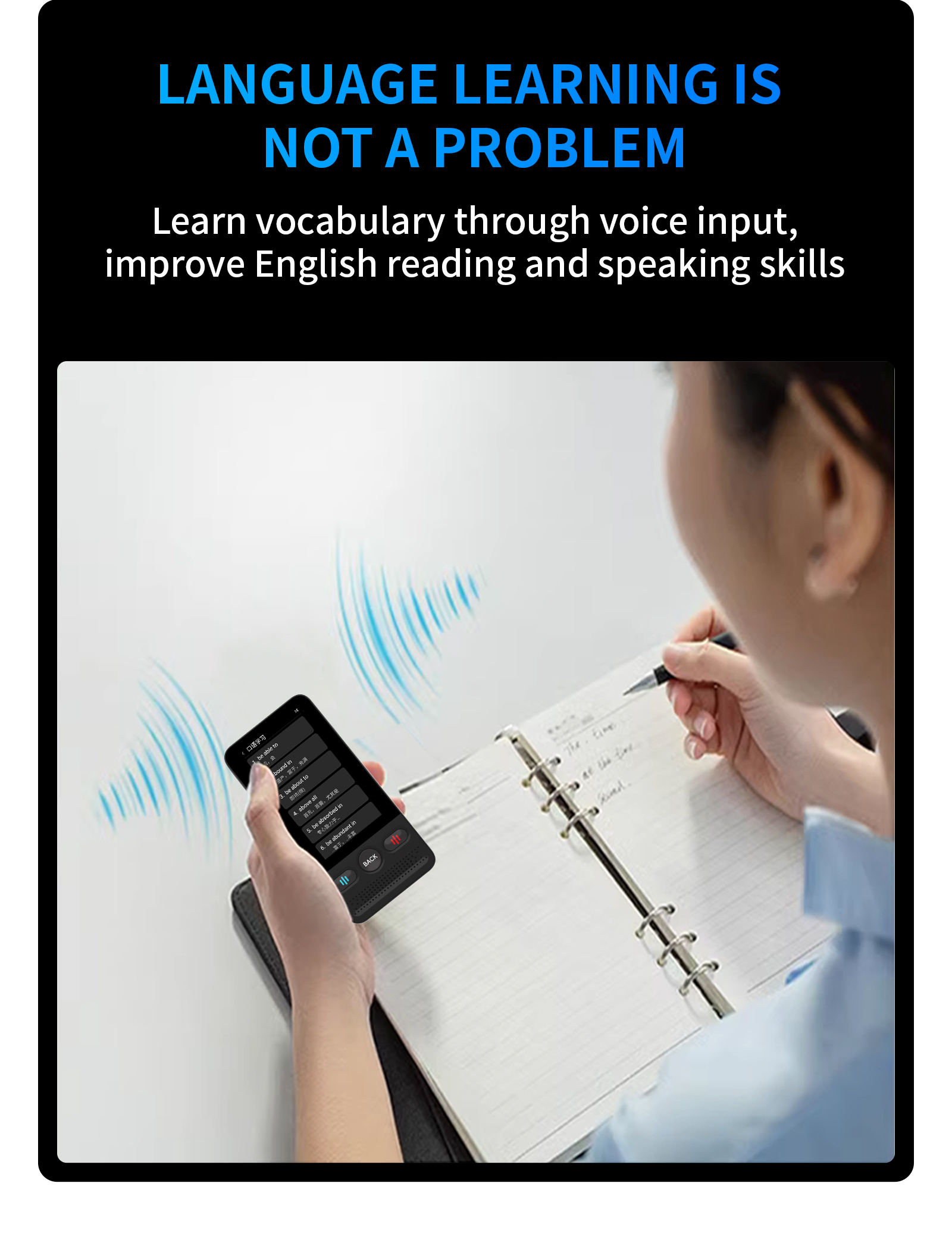 160 Languages DeepSeek AI Mini Translator Device Vietnamese Laotian Russian English Spanish