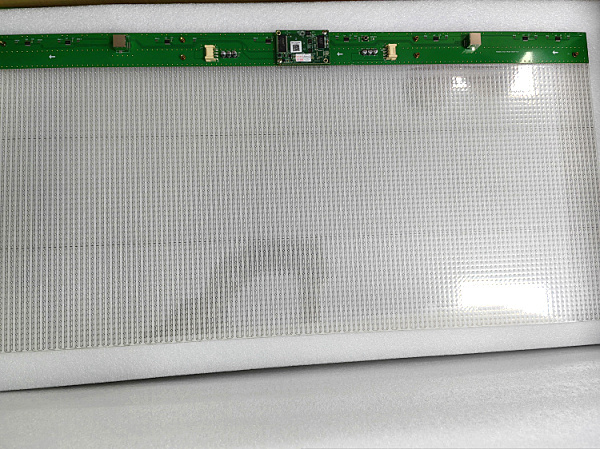 Flexible P8 LED Film Display Screen On Glass Storefront Advertising