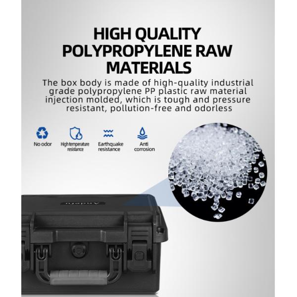 IP67 Waterproof Multi Tool Box 362x310x174mm Black PP Case