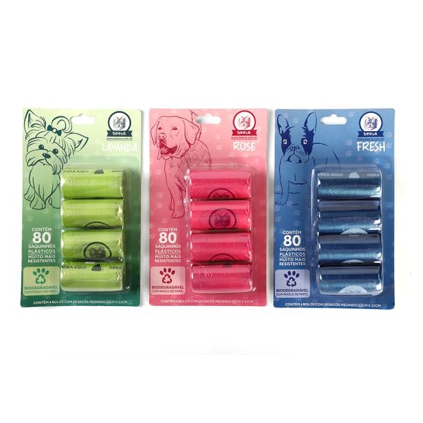 Eco Friendly Leak Resistant Biodegradable Pet Waste Bags Compostable Dog Poop Bags