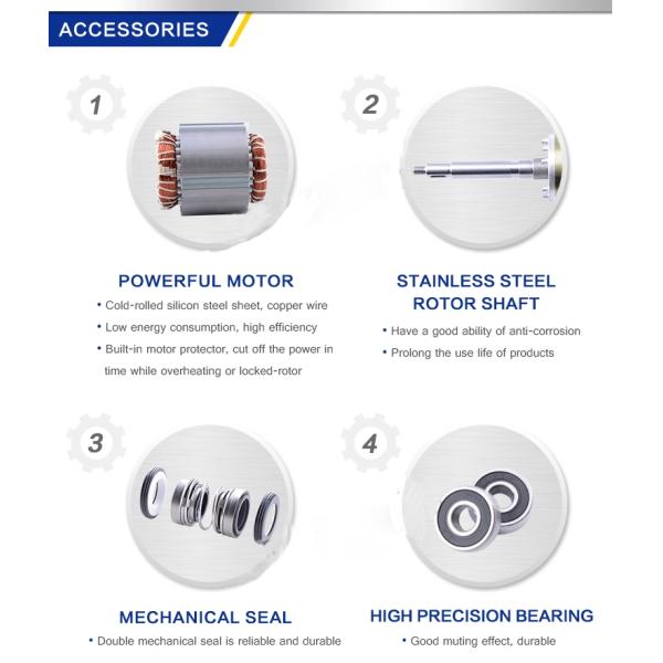 Home Stainless Steel Submersible Pump Garden Irrigation High Efficiency