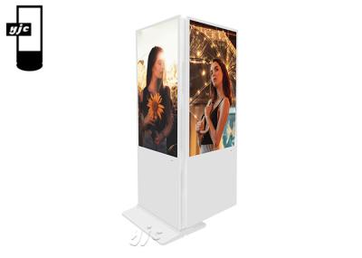 Tela lateral dobro interna do Lcd do totem do Signage de 55 Digitas do quiosque da polegada para a propaganda do shopping