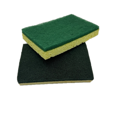 Dual-Sided Wood Pulp Kitchen Sponge - Eco-Friendly Scrubber