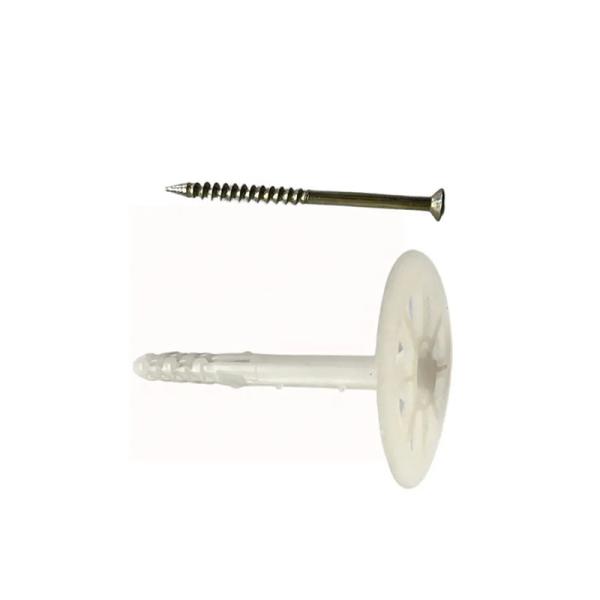 Anclaje de aislamiento de plástico resistente a la corrosión 55 mm 60 mm Disco para uso interior / exterior