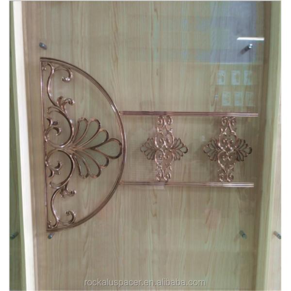 New design georgian astragal bar flower for double glaze glass sliding door windows accessories