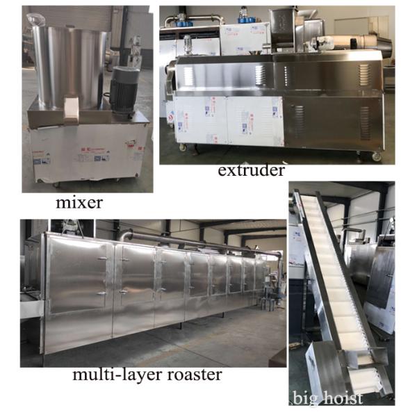 Stainless Steel Twin Screw Popcorn Snack Food Extruder Machine 200KG/H