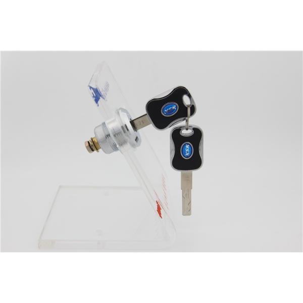 Chrome Finish High Security Cam Lock , Desk Drawer Locks D36mm * L25.5mm