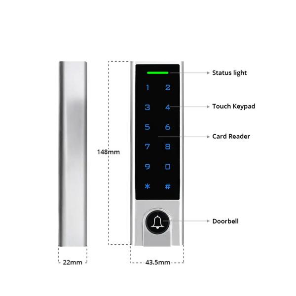 Long TCP/IP Wiegand 26/34 de lecteur intégré par RFID de fréquence ultra-haute de terme se relient au panneau de contrôle d'accès