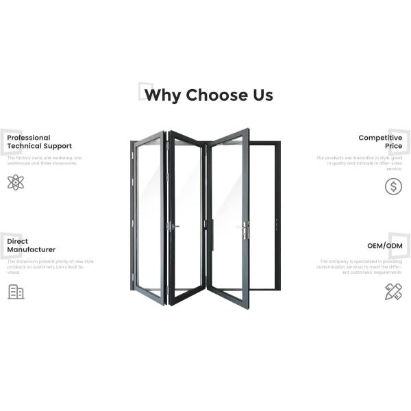 Naview алюминиевое Bifold Windows горизонтальное Bifold Servery Windows