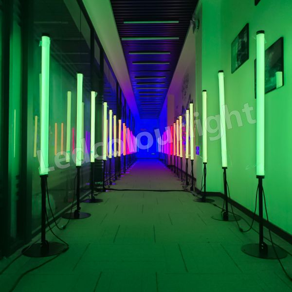 DMX Stage Lighting LED 3D Tube Lights RGB Pixel Floor Standing LED Tube Light