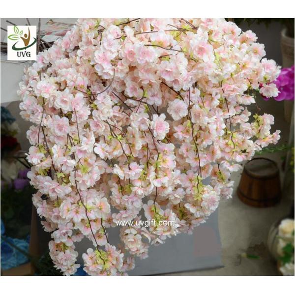 UVG CHR129 pink fake cherry blossom tree decorative branches for wedding table decoration
