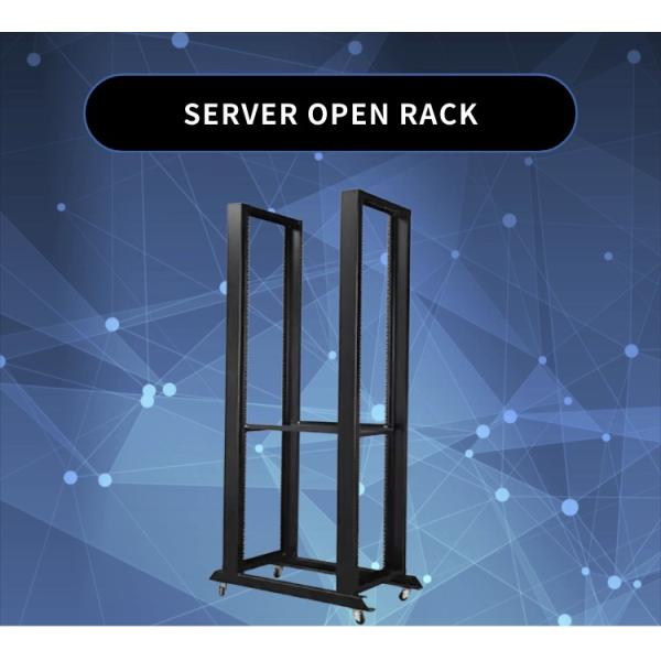 Black 27U Open Rack Perfect for 19inch Cabinet Standard Needs