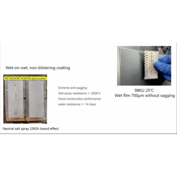 Resistencia a la sal 2K resina de recubrimiento epoxi.