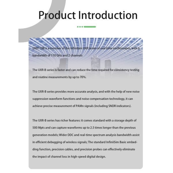Keysight UXR1102B Infiniium UXR Series Oscilloscope with 110 GHz Bandwidth and 2 Channels