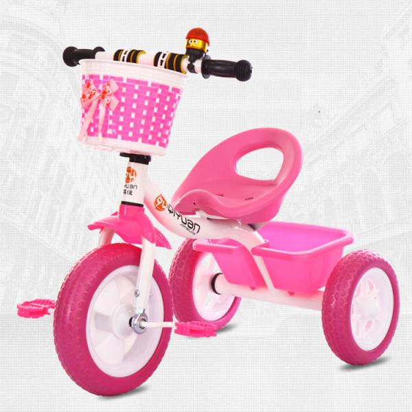 3 rodas triciclo crianças bicicleta com pedal para bebês 2-6 anos adequado