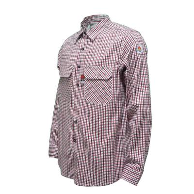 Aramid 3A imprimiu o fogo - luva longa da camisa retardadora do trabalho 6,5 onças