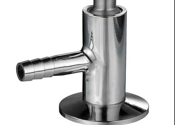 AISI 316L 1/4'' Sanitary Sample Valve With Double Silicone O - Rings