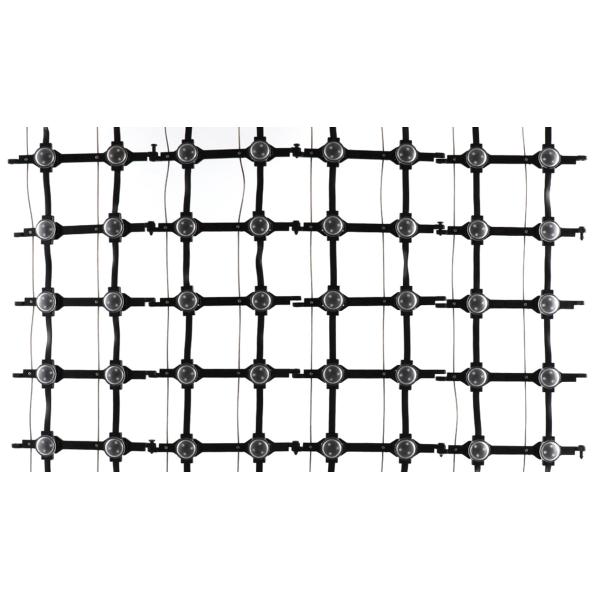 Centro comercial P143 DC12V malla publicidad cartelera de vidrio cortina de ventana de vídeo pared transparente pantalla de visualización LED