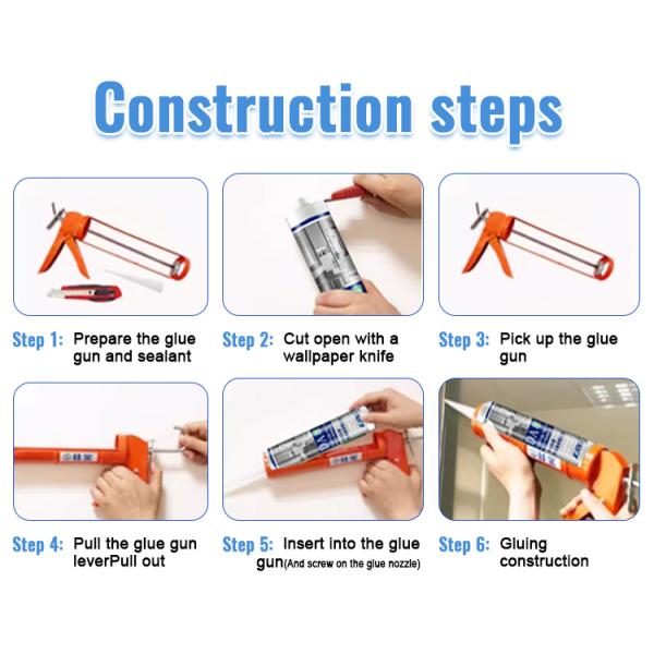 High Performance Anti-Mildew Neutral Silicone Adhesive Corrosion Free