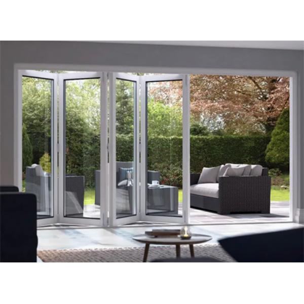 Aluminum Waterproof Bi-Fold Doors For Building With ≤2.1 Heat Insulation Coefficient