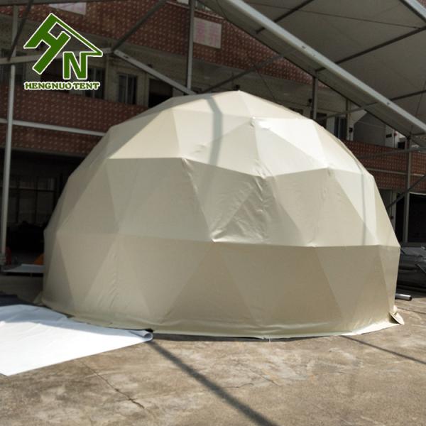 White Blue Yellow 2 People Small Geo Dome Tent For Living Multi Functional