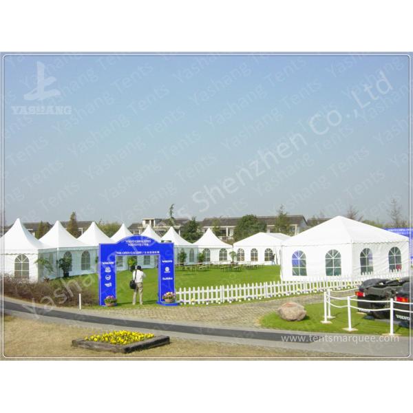 Luxury Decoration Gazebo Canopy Tents , Glass Wall Outside Gazebos Canopies
