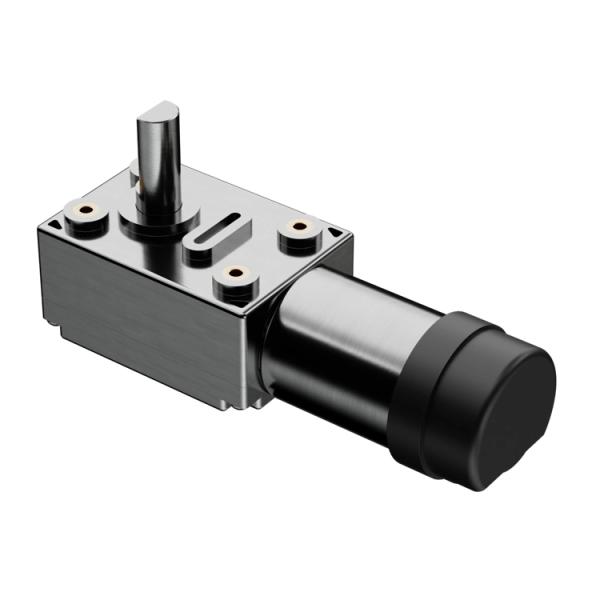 65% Efficiency Electric Dc Motor High Torque 24V Worm Gear Motor with Reduction Gear Brake