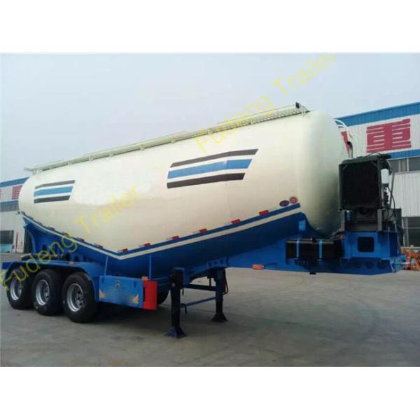 Powder material dry silo bulk cement tank trailer 45CBM bulker tanker semi trailer