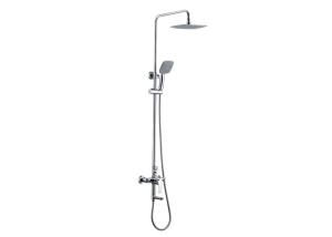 Starlight Chrome Shower System With Euphoria Cube Handheld Shower Head
