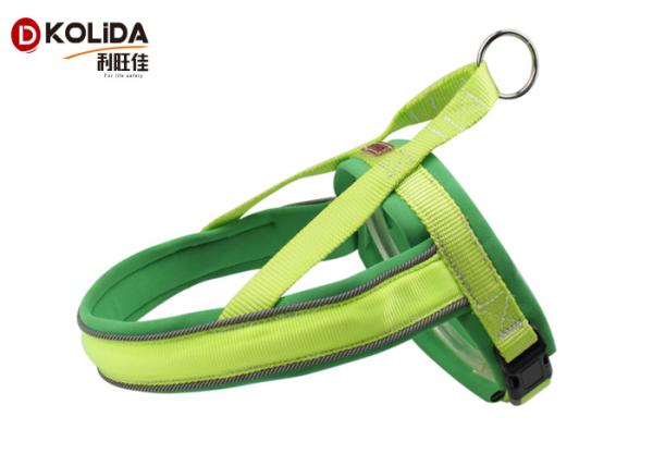LED Dog Harness Adjustable Reflective Pet Vest For Night Walking
