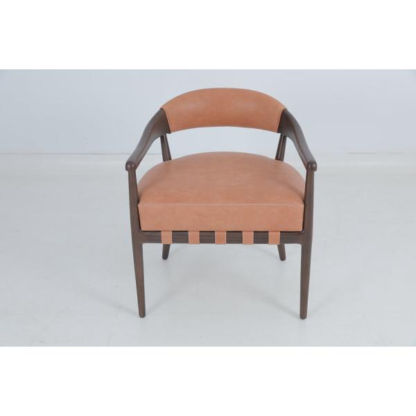 Fabric Solid Wood Loft Dining Armchair Furniture Chairs Customized Sizes
