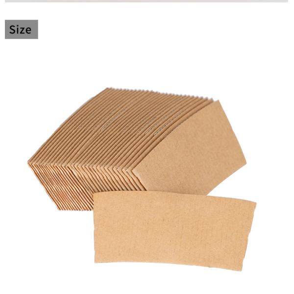 Coffee Sleeves Protective Heat Insulation Drinks Cup Sleeve Corrugated