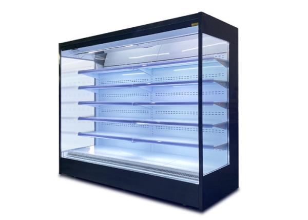 preto vegetal do ângulo direito de equipamento de refrigeração do refrigerador 1000L aberto comercial
