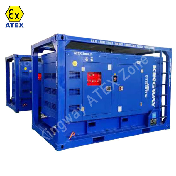 80KVA Heavy Duty ATEX Zone 2 Offshore Generator Mounted in DNV 2.7-1 Skid