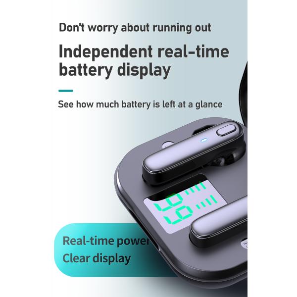 10 Meters 3H Waterproof Deep Bass Stereo Cell Phone Bluetooth Handsfree Earpiece Headphone