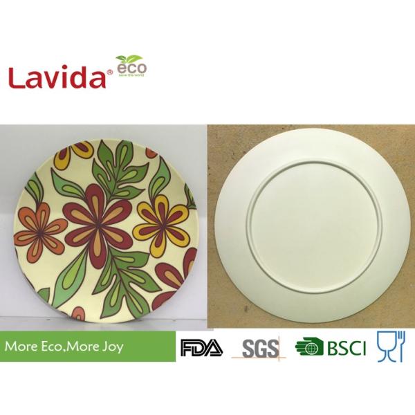 Picnic BBQ Eco Friendly Disposable Bamboo Plates Heavy Metal Free Food Safe