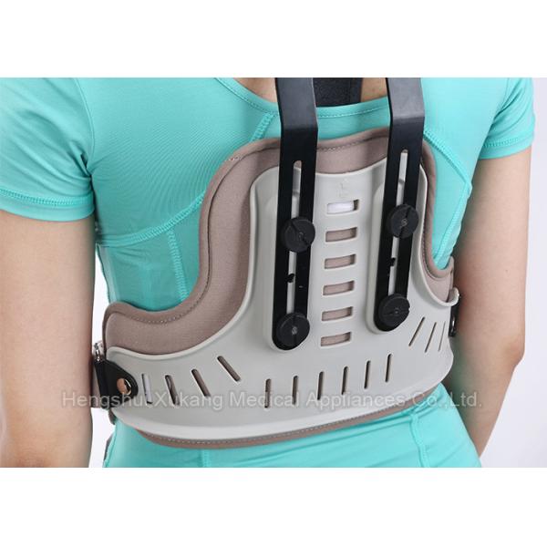 Adjustable Head Neck Chest Medical Orthosis With Aluminum Alloy And Plastic Plate