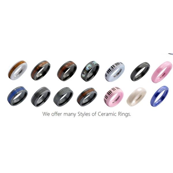 Zirconia Ceramic Ring Ceramic Decoration Ornaments White Smart Wearable Ring Parts